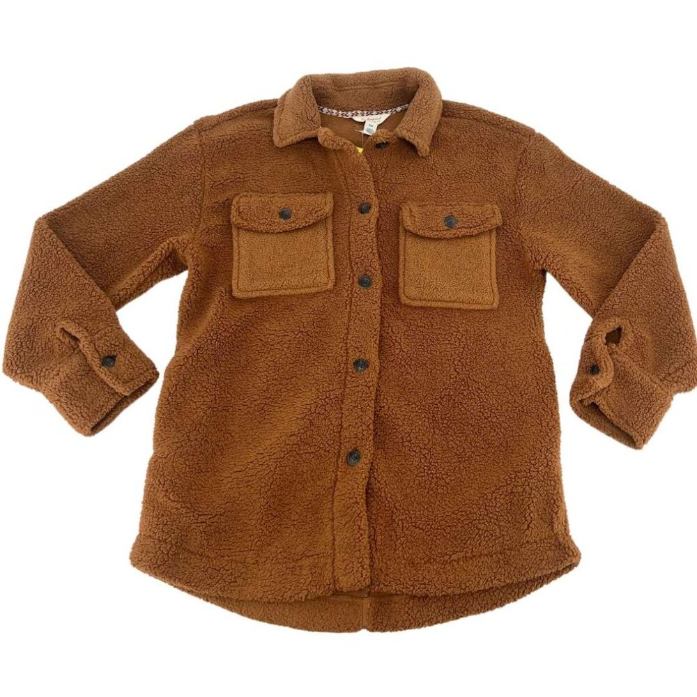 Weatherproof Women's Sherpa Shirt Jacket | Lightweight | Various Sizes | Brown